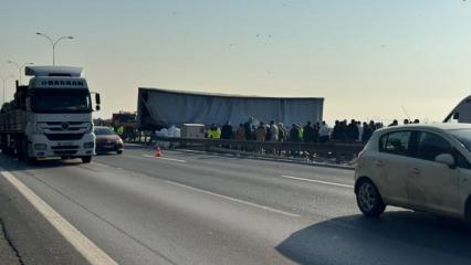 Anadolu Otoyolu'nda kaza: Yol kapandı!