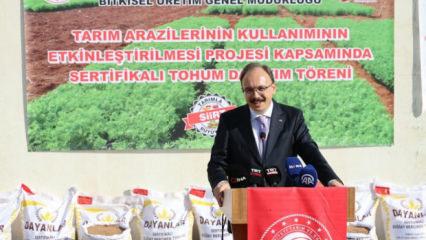 Çiftçiye destek: 203 ton tohum dağıtıldı!