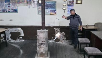 Erzincan'da panik anlar: Müşteriler can havliyle kaçtı! 