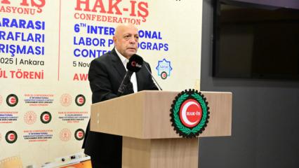 HAK-İŞ Genel Başkanı Arslan'dan asgari ücret açıklaması