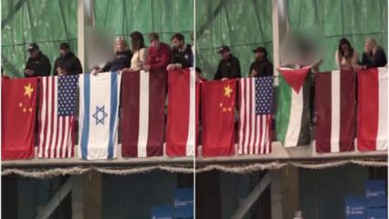 İspanya’da düzenlenen turnuvada İsrail bayrağı kaldırıldı