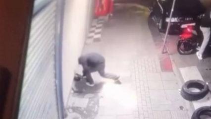 İstanbul'da el yapımı patlayıcı ile saldırı kamerada