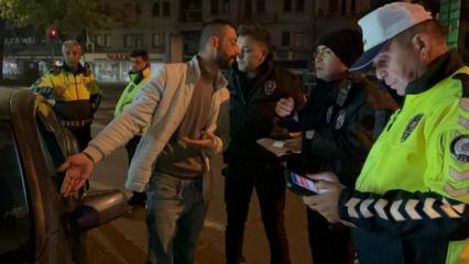 Kimlik isteyen polise sosyal medyasını açtı