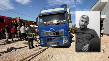 Lastiğini değiştirdiği TIR'ın altında kaldı