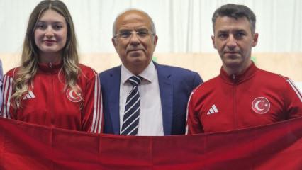 Milli atıcılar Damla Köse ile Mert Nalbant, Kahire'de dünya 3'üncüsü oldu