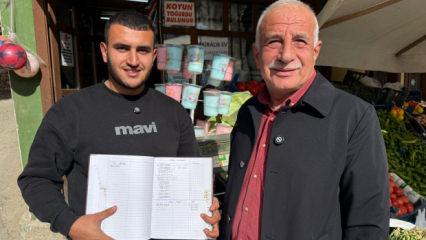 Veresiye defterindeki 149 bin TL'lik borcu ödeyen hayırsever: "Allah bilsin"