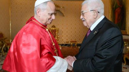 Papa 14. Leo ile Filistin Devlet Başkanı Abbas görüştü