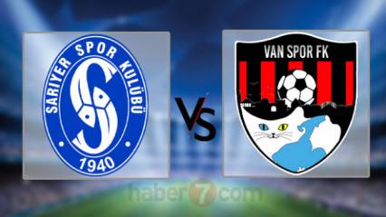Sarıyer - Van Spor FK maçı hangi kanalda, saat kaçta?