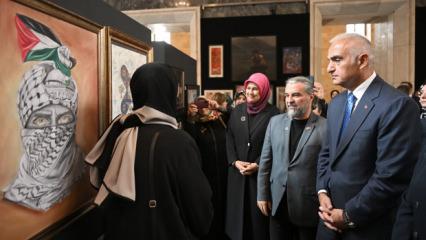 TBMM'de Gazze konulu sanat sergisi açıldı
