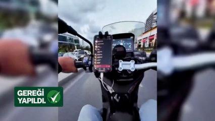 Trafikte akrobatik hareketler yapan maganda hakkında gereği yapıldı