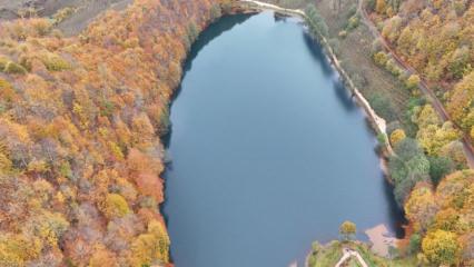 Ulugöl Tabiat Parkı’nda sonbahar renkleri hakim oldu!