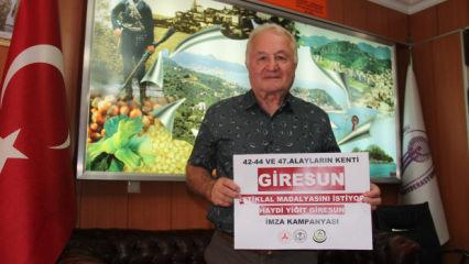 ‘Yiğit Giresun’ kampanyası 50 günde 200 bin imzayı geçti