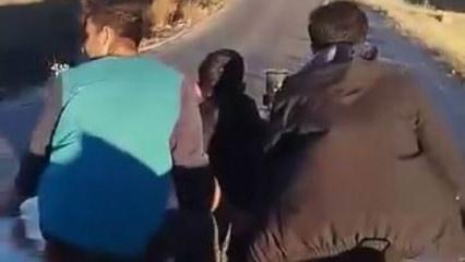 Yol videosu çekmek isteyen gençler kaza yaptı! O anlar sosyal medyada viral oldu