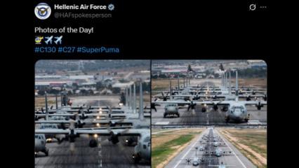 20 askerimizin yasını tutarken, Yunanistan Hava Kuvvetleri'nden tepki çeken paylaşım
