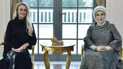 Emine Erdoğan, KKTC Cumhurbaşkanı'nın eşi Nilden Bektaş Erhürman ile görüştü
