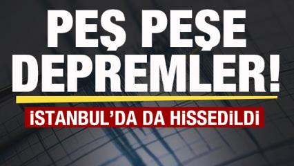 Balıkesir'de peş peşe depremler! İstanbul'da da hissedildi! AFAD'dan son dakika açıklaması