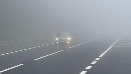 Bolu Dağı geçişinde sis etkili