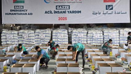 Cansuyu'ndan Gazze'ye 400 ton acil insani yardım