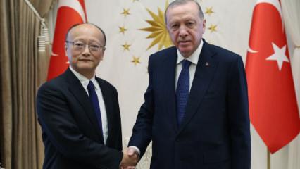 Cumhurbaşkanı Erdoğan, Masato Kanda'yı kabul etti