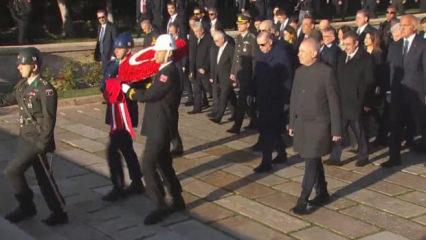 Cumhurbaşkanı Erdoğan ve devlet erkanı Anıtkabir'de: Atatürk'ün vefatının 87. yılı... 