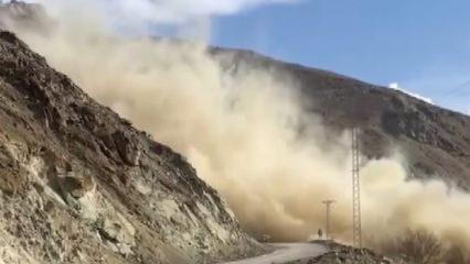 Devasa kayalar dinamit patlatılarak unufak oldu!