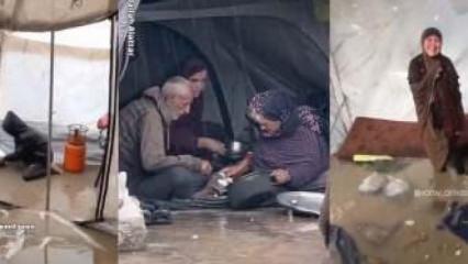  Gazze'deki felaket korkunç boyutta! Tıbbi çadırlar da su altında kaldı