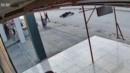 Hatay’da başıboş sokak köpeğine çarpan motosikletli metrelerce sürüklendi