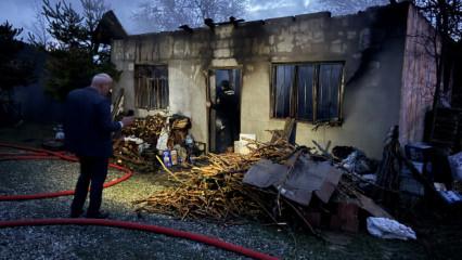 Isınmak için sobaya benzin döktü: Tüm ev küle döndü