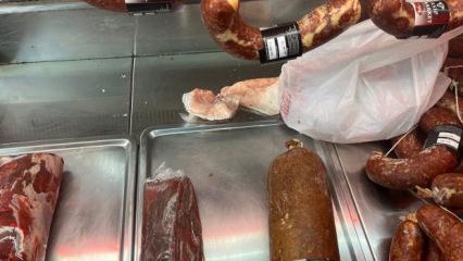 Kasap dükkanında denetim! Zabıtayı şoke eden manzara