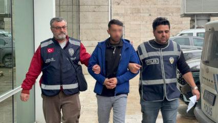 Kız kardeşinin boğazına bıçak dayayan kasap tutuklandı