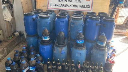 4 adrese sahte içki operasyonu: Bir tondan fazla ele geçirildi