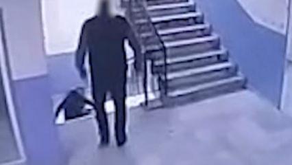 Öğrenciyi merdivenden ittiği öne sürülen okul müdürü hakkında soruşturma başlatıldı 