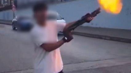 Pompalı tüfekle etrafa rastgele ateş açan şahıslar kıskıvrak yakalandı