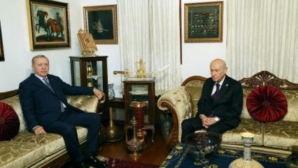 SON DAKİKA: Cumhurbaşkanı Erdoğan'dan Bahçeli'ye ziyaret