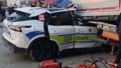 Son dakika haberi: Polis aracı tıra çarptı! Acı haber geldi! 
