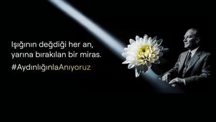 Turknet, Atatürk’e en sevdiği çiçek Kasımpatı ile teşekkür ediyor