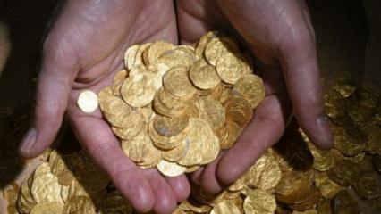 Restorasyonda şaşırtan keşif! Toprağın altından 103 altın çıktı