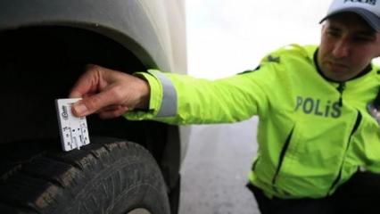 Zorunlu kış lastiği uygulaması başladı! Uymayanlara ceza yolda!