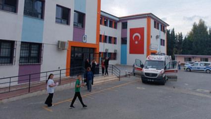 15 öğrenci yangın tüpündeki kimyevi tozdan etkilendi