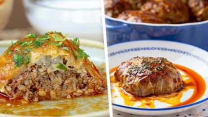 Kolay yapımıyla dikkat çeken porsiyonluk lahana dolması tarifi