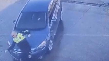 Dikkatsizlik mi yoksa kaza mı? Göz göre göre çarptı!