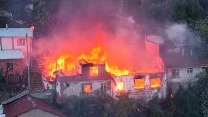 Bursa'da alevler 4 evi yuttu! Yangın söndürüldü acı gerçek ortaya çıktı