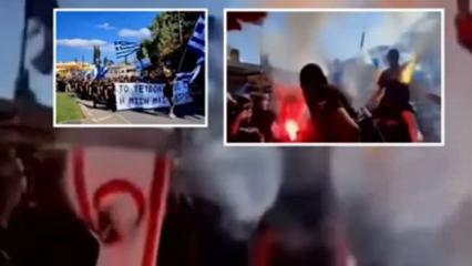 Rumlardan sınırda bayrak yakma provokasyonu! KKTC'den sert tepki