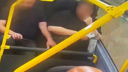 17 yaşındaki kızı taciz etti! Çirkin hadise kamerada