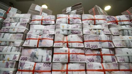 Bankalardaki 1 milyon lira veya üzeri mevduat 20 trilyonu aştı