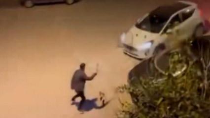 Drift atan maganda, tepki gösterenleri ezmeye çalıştı!