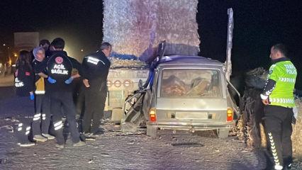 Otomobil tırın altına girdi! Karı-koca olay yerinde can verdi