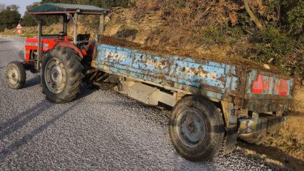 Dedesinin kullandığı traktör, 3 yaşındaki torununa mezar oldu
