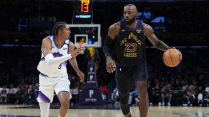 LeBron James NBA'de rekor kırdı! Lakers, Jazz'a acımadı