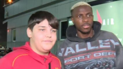 Osimhen İstanbul'a geldi: Uçaktan iner inmez tek cümlelik açıklama